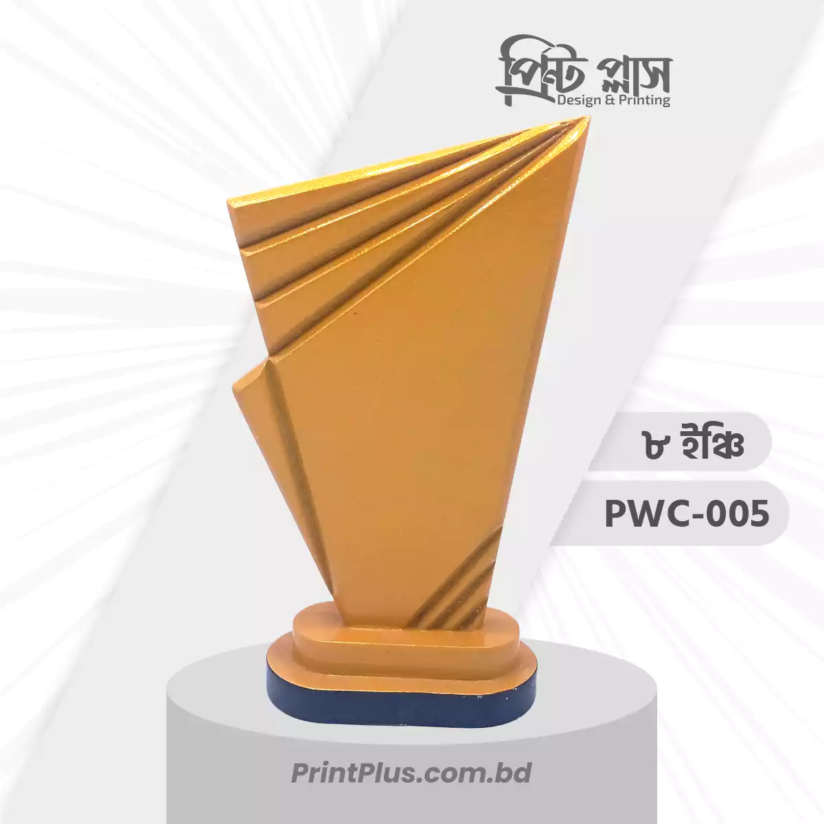 কৃতি শিক্ষার্থী সংবর্ধনা, মেধাবৃত্তি, বার্ষিক পুরস্কার বিতরণী ও সম্মাননা অনুষ্ঠানের জন্য আকর্ষণীয় কাস্টম অ্যাওয়ার্ড ক্রেস্ট। printplus.com.bd
